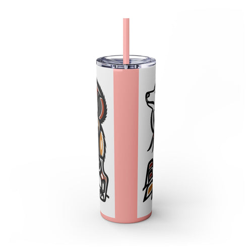 Skinny Tumbler with Straw – 20 oz Stainless Steel Cup