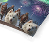 Northern Lights American Eskimo Dogs Pet Bed