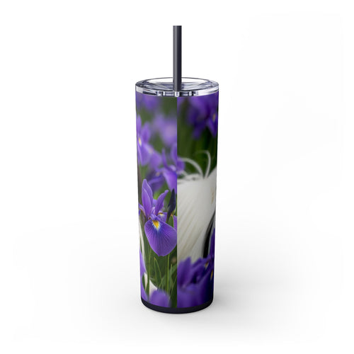 Skinny Tumbler with Straw – 20 oz Stainless Steel Cup