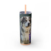 Skinny Tumbler with Straw – 20 oz Stainless Steel Cup