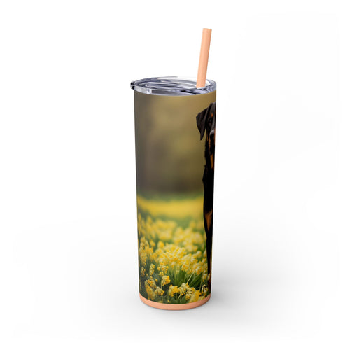 Skinny Tumbler with Straw – 20 oz Stainless Steel Cup