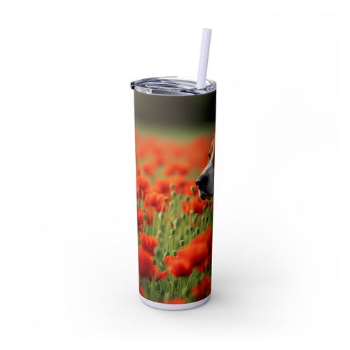 Skinny Tumbler with Straw – 20 oz Stainless Steel Cup