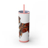 Skinny Tumbler with Straw – 20 oz Stainless Steel Cup