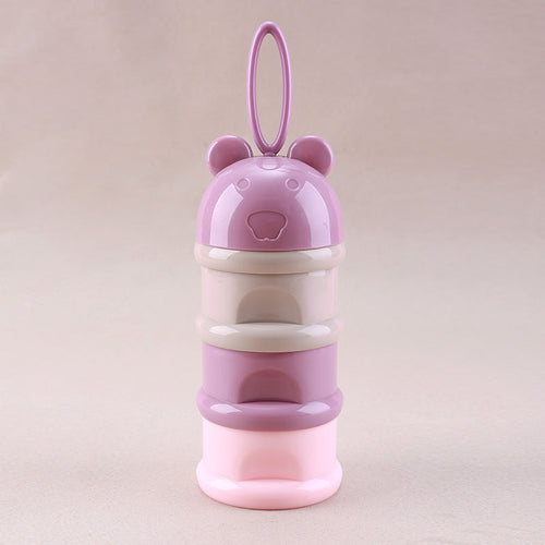 3 Layer Frog Style Portable Baby Food Storage Box Essential Cereal Cartoon Milk Powder Boxes Toddle Kids Formula Milk Container