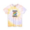 Pride Dog Dad Spiral Tie Dye Tee Unisex Cotton T-Shirt Sizes Small - 2 XL (2 colors)