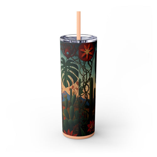 Skinny Tumbler with Straw – 20 oz Stainless Steel Cup