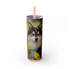 Skinny Tumbler with Straw – 20 oz Stainless Steel Cup