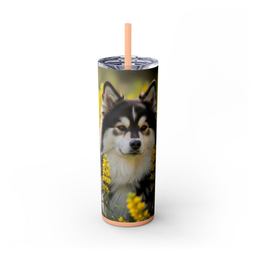 Skinny Tumbler with Straw – 20 oz Stainless Steel Cup