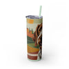 Skinny Tumbler with Straw – 20 oz Stainless Steel Cup