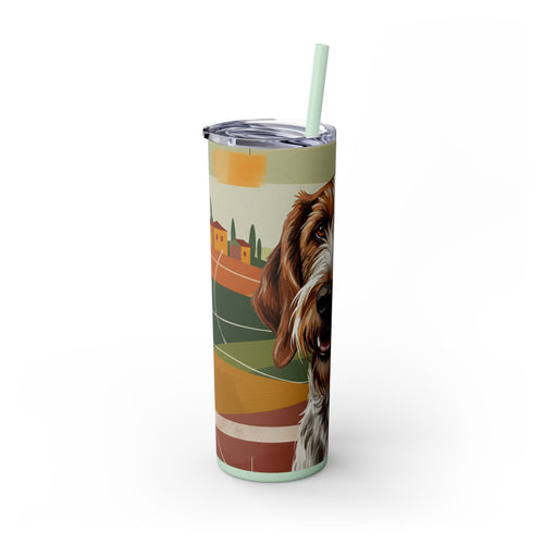 Skinny Tumbler with Straw – 20 oz Stainless Steel Cup