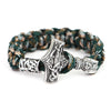 Stainless Steel Titanium Umbrella Rope Hand Braided Bracelet Men's Jewelry