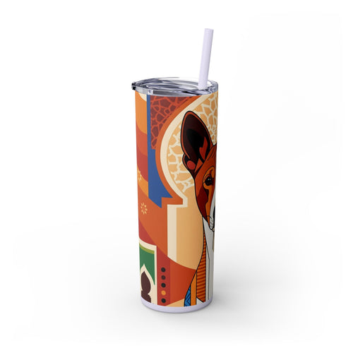 Skinny Tumbler with Straw – 20 oz Stainless Steel Cup