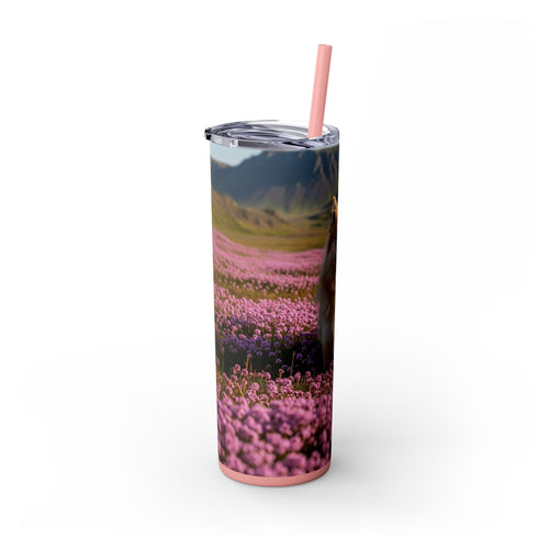 Skinny Tumbler with Straw – 20 oz Stainless Steel Cup