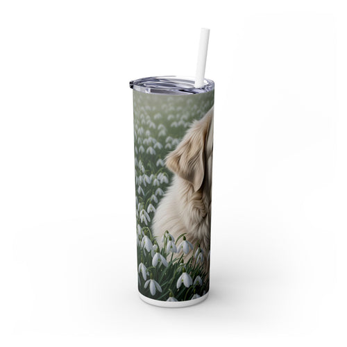 Skinny Tumbler with Straw – 20 oz Stainless Steel Cup