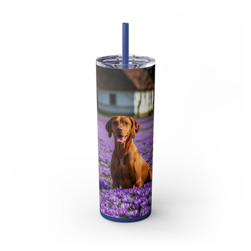 Skinny Tumbler with Straw – 20 oz Stainless Steel Cup