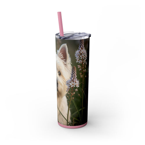 Skinny Tumbler with Straw – 20 oz Stainless Steel Cup