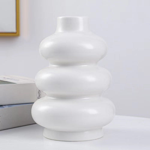 Simple Ceramic Vase Ornaments Dried Flowers Living Room Home