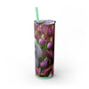 Skinny Tumbler with Straw – 20 oz Stainless Steel Cup