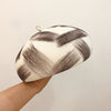 Simple graffiti brush color female wool felt hat