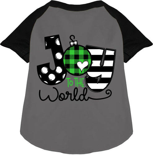 Joy to the World Pet Raglan Shirt