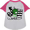 Joy to the World Pet Raglan Shirt
