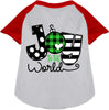 Joy to the World Pet Raglan Shirt