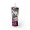 Skinny Tumbler with Straw – 20 oz Stainless Steel Cup