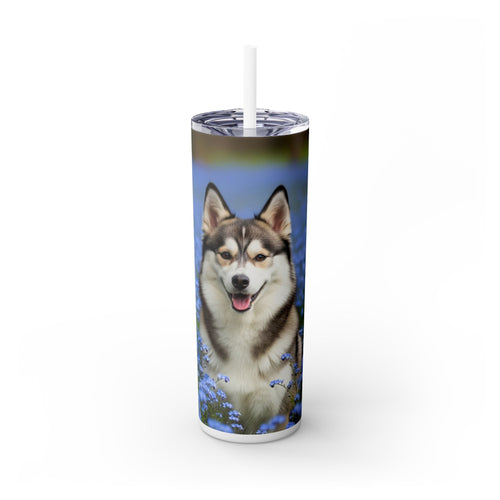 Skinny Tumbler with Straw – 20 oz Stainless Steel Cup