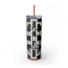 Skinny Tumbler with Straw – 20 oz Stainless Steel Cup