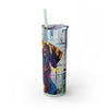 Skinny Tumbler with Straw – 20 oz Stainless Steel Cup