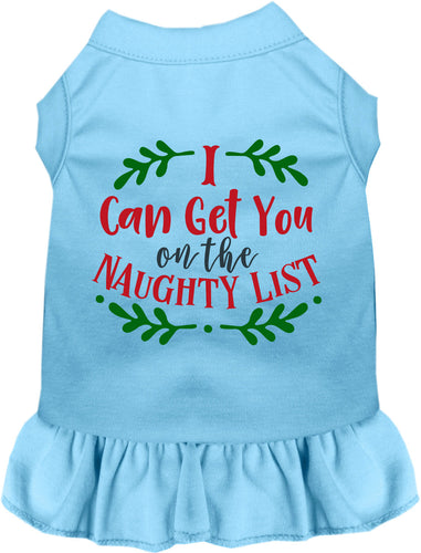 Can Get You on the List Christmas Pet Dress