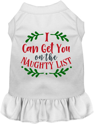 Can Get You on the List Christmas Pet Dress