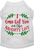 Can Get You on the List Christmas Pet Shirt