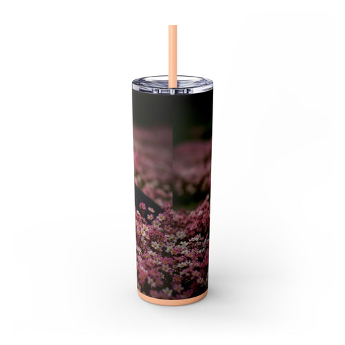 Skinny Tumbler with Straw – 20 oz Stainless Steel Cup