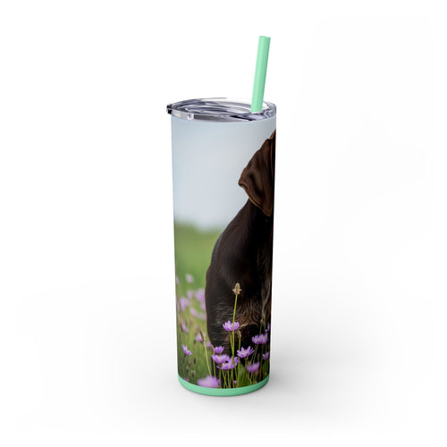 Skinny Tumbler with Straw – 20 oz Stainless Steel Cup