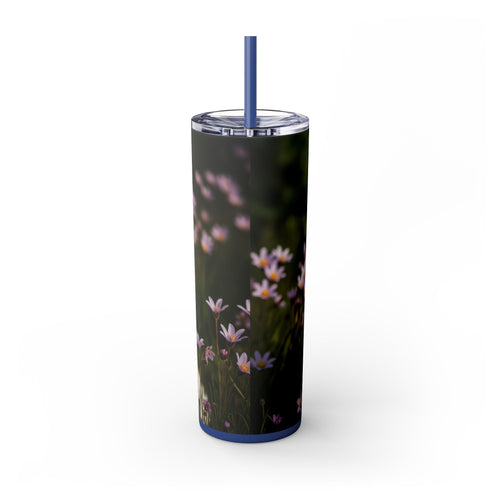 Skinny Tumbler with Straw – 20 oz Stainless Steel Cup