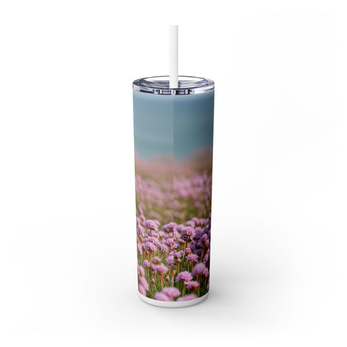Skinny Tumbler with Straw – 20 oz Stainless Steel Cup