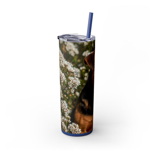 Skinny Tumbler with Straw – 20 oz Stainless Steel Cup