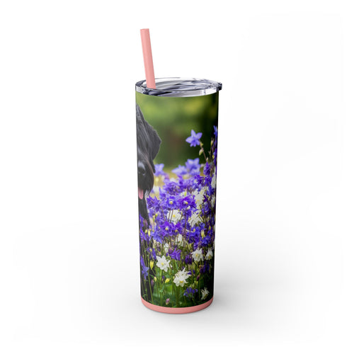 Skinny Tumbler with Straw – 20 oz Stainless Steel Cup