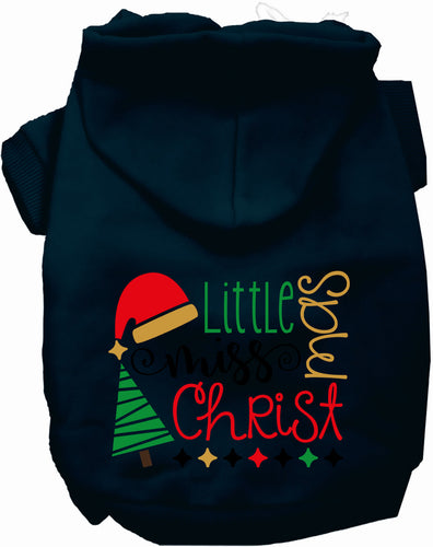 Little Miss Christmas Pet Hoodie