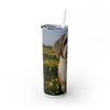 Skinny Tumbler with Straw – 20 oz Stainless Steel Cup