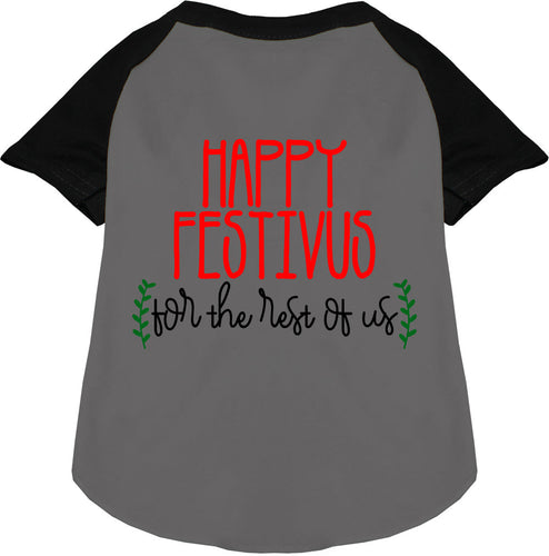 Happy Festivus Pet Raglan Shirt