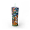 Skinny Tumbler with Straw – 20 oz Stainless Steel Cup