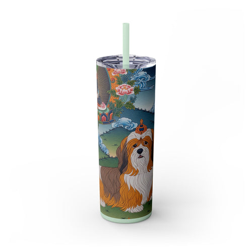 Skinny Tumbler with Straw – 20 oz Stainless Steel Cup