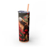 Skinny Tumbler with Straw – 20 oz Stainless Steel Cup