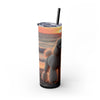Skinny Tumbler with Straw – 20 oz Stainless Steel Cup