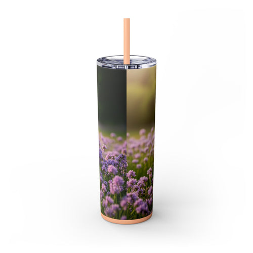Skinny Tumbler with Straw – 20 oz Stainless Steel Cup