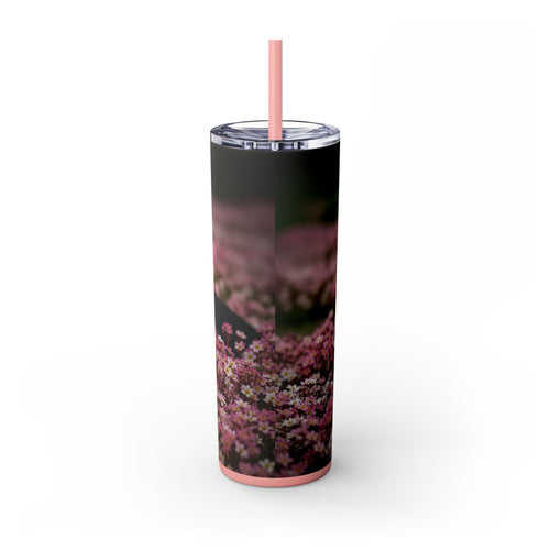 Skinny Tumbler with Straw – 20 oz Stainless Steel Cup