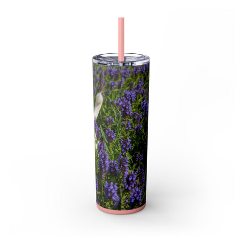 Skinny Tumbler with Straw – 20 oz Stainless Steel Cup