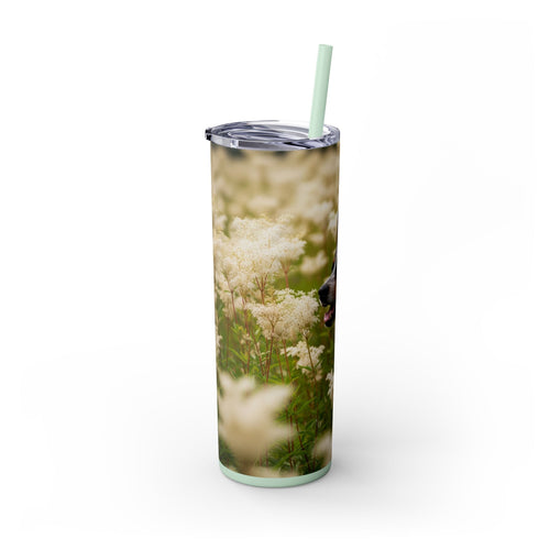 Skinny Tumbler with Straw – 20 oz Stainless Steel Cup